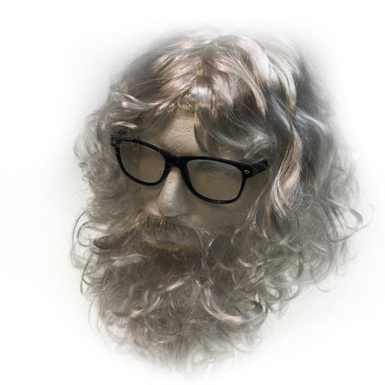 3 in 1 SANTA WIG White Beard Glasses SET Christmas Claus Xmas Costume Party