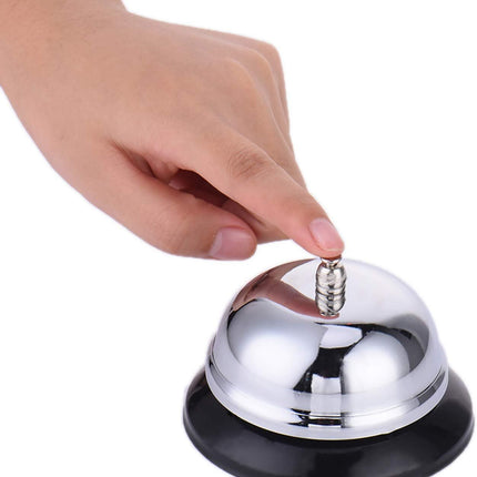 Call Service Bell Chrome Plated Reception Desk Counter Shop Restaurant