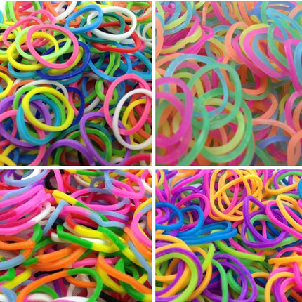 4800 LOOM BANDS Rubber Refill Kit DIY Magical Bracelet 192 S Clips 16 Hooks BULK - Mystery Pack (Assorted Colours)