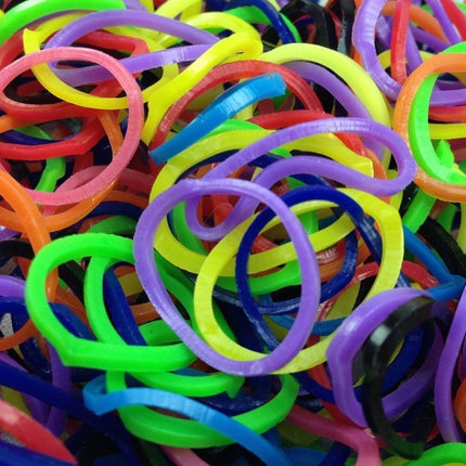 4800 LOOM BANDS Rubber Refill Kit DIY Magical Bracelet 192 S Clips 16 Hooks BULK - Rainbow