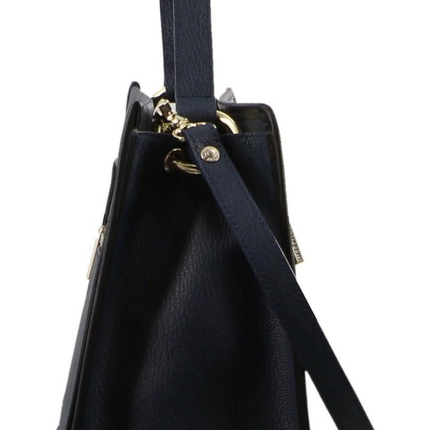 Morrissey Ladies Italian Structured Leather Tote Bag Handbag Womens - Navy