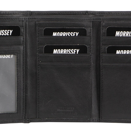 Morrissey RFID Womens Leather Wallet Coin Clutch Purse Organiser - Black