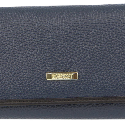 Morrissey Womens Card Holder Leather Wallet Coin Clutch Purse Organizer Cute Girl Ladies - Navy