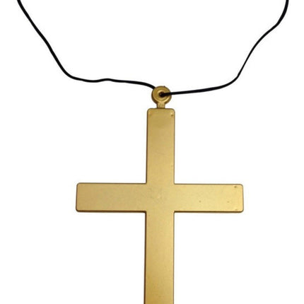 MONK CROSS Priest Costume Fancy Dress Necklace Religious Nun Accessory Halloween