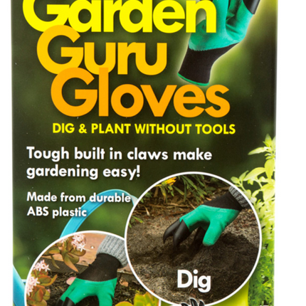 Garden Guru Waterproof and Puncture Resistant Gloves w Claws Digging