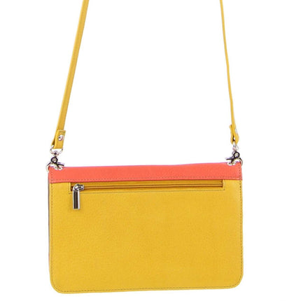 Pierre Cardin Genuine Leather Ladies Wallet Clutch Bag - Orange/Yellow