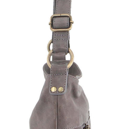 3Pc Set Pierre Cardin Womens Woven Leather Backpack + Cross-Body Bags - Sky Blue