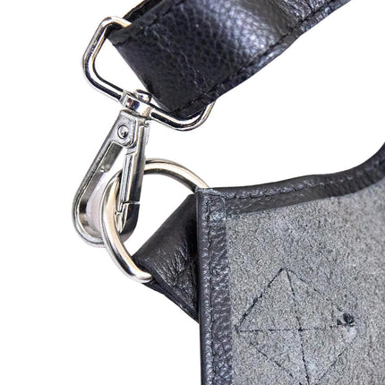 Pierre Cardin Professional Leather Apron Butcher Woodwork Hairdressing Barber Chef - Black