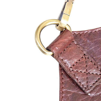 Pierre Cardin Professional Leather Apron Butcher Woodwork Hairdressing Barber Chef - Chestnut