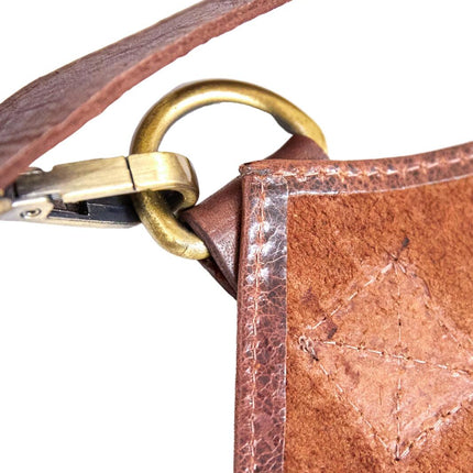 Pierre Cardin Professional Leather Apron Butcher Woodwork Hairdressing Barber Chef - Cognac