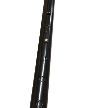 Metal WALKING STICK Travel Extendable Pole Compact Adjustable Lightweight - Black
