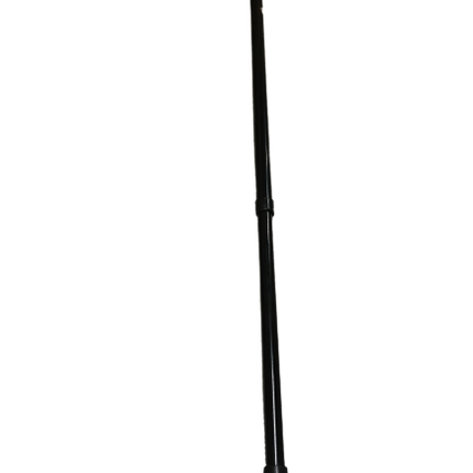 Metal WALKING STICK Travel Extendable Pole Compact Adjustable Lightweight - Black