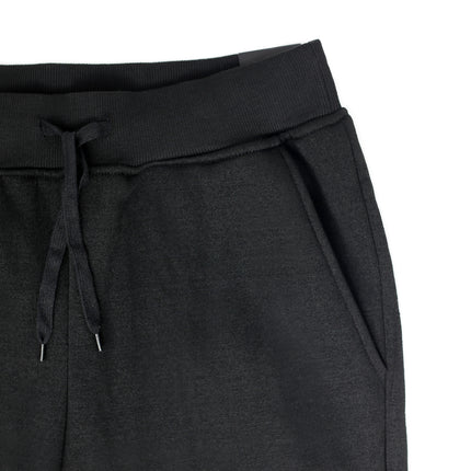 Mens Skinny Track Pants Joggers Trousers Gym Casual Sweat Cuffed Slim Trackies Fleece - Black - XL