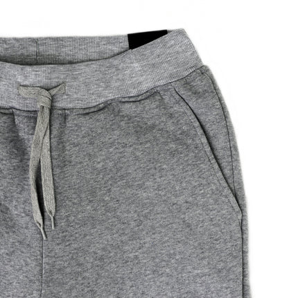 Mens Skinny Track Pants Joggers Trousers Gym Casual Sweat Cuffed Slim Trackies Fleece - Heather Grey - XL