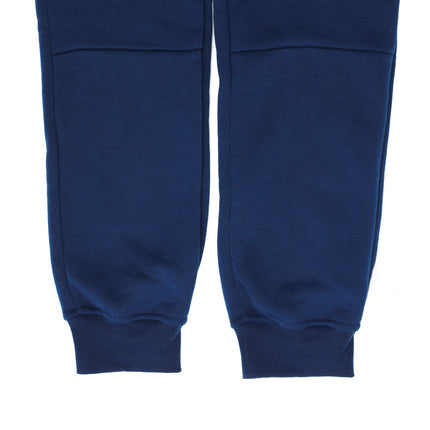 Mens Skinny Track Pants Joggers Trousers Gym Casual Sweat Cuffed Slim Trackies Fleece - Navy - 3XL
