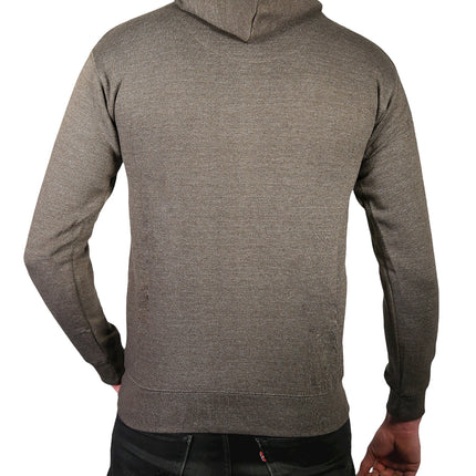 Adult Mens 100% Cotton Fleece Hoodie Jumper Pullover Sweater Warm Sweatshirt - Charcoal Grey - S