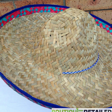 Mexican SOMBRERO Fancy Dress Straw Party Costume Hat Cap Spanish