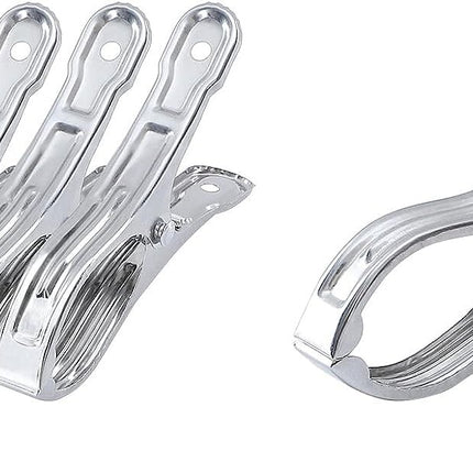 6x STAINLESS STEEL CLOTHES PEGS Laundry Clips Washing Line Clothespin