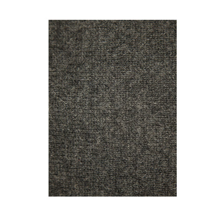 Mens 100% Shetland Ragg Wool Round Neck Knit Jumper Pullover Crew Sweater - Charcoal (29) - M