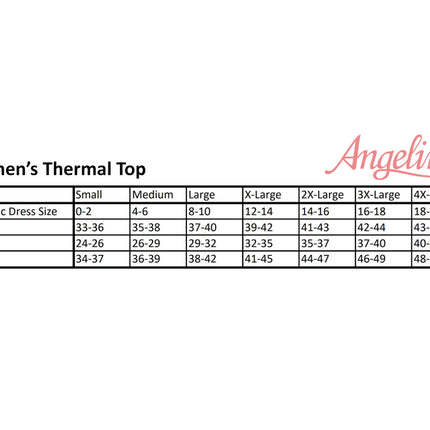 Womens Thermal Top w/ Brushed Interior Warm Winter Fleece Baselayer - Black - L