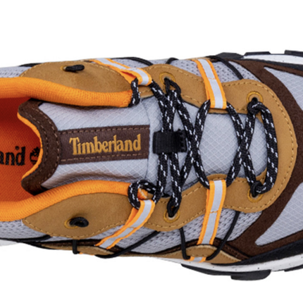 Timberland Mens Garrison Trail Hiking Sneakers Shoes Trekking Runners - Grey Mesh/Brown - US 10