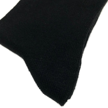 BAMBOO SOCKS Crew Natural Eco Healthy Enviro Unisex Work Anti-Bacterial Business - Black - 6-11