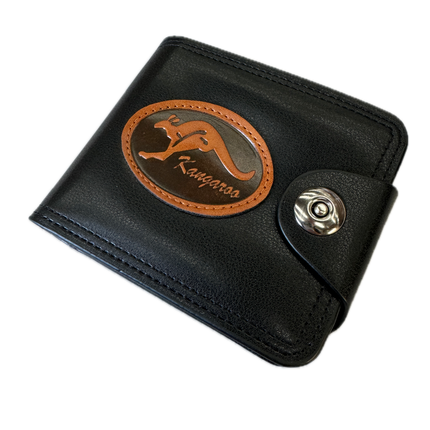 Souvenir Wallet Australia Classic Australian Kangaroo in Black