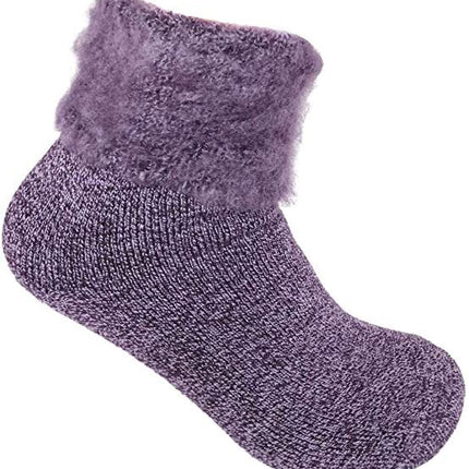 1 Pair Womens THICK THERMAL HEATED SOCKS Warm Winter Comfort Work Sox Ski Ladies