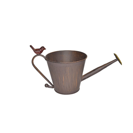 Watering Can Shape Potplanter w Yellow Flower 34cm