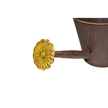 Watering Can Shape Potplanter w Yellow Flower 34cm