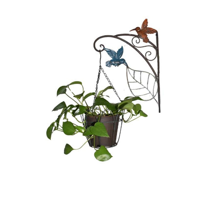 Hanging Potplanter w Pot Wall Bracket Hummingbirds 55cm