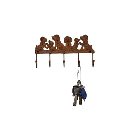 Cute Dogs 5 Hooks Wall Hanging 22cm