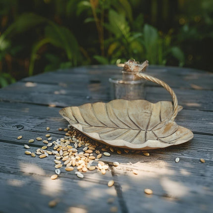 Leaf Shape Birdfeeder / Versatile Holder 37cm