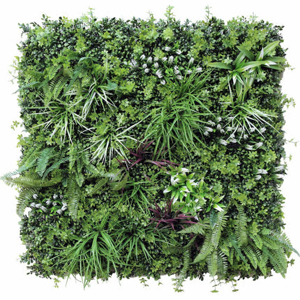 Luxury Vista Green Recycled Vertical Garden / Green Wall UV Resistant 100cm X 100cm