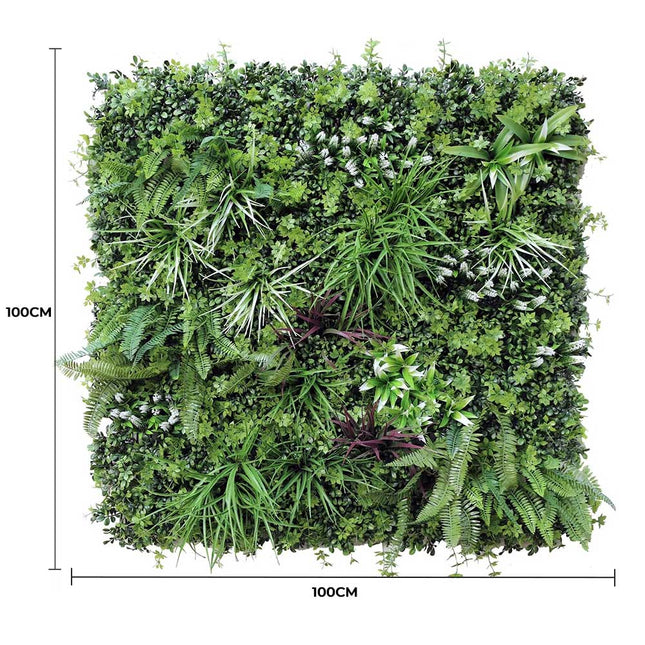 Luxury Vista Green Recycled Vertical Garden / Green Wall UV Resistant 100cm X 100cm