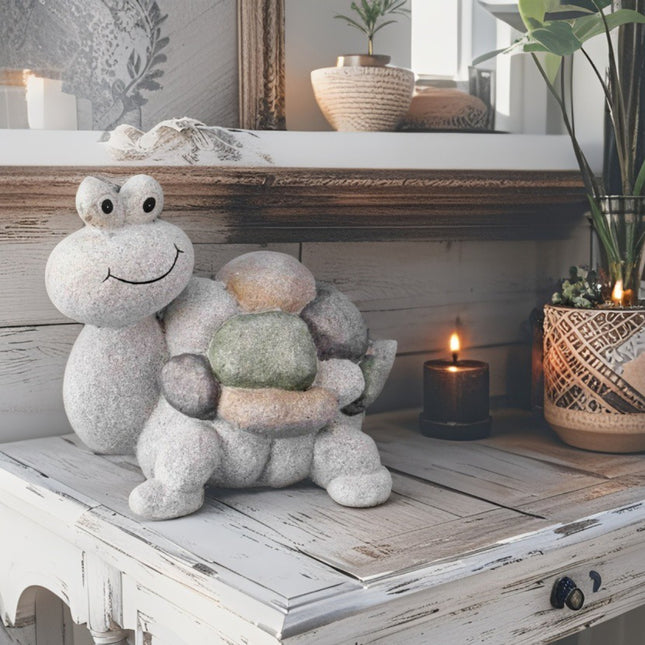 Arty Garden Tortoise Statue 37cm