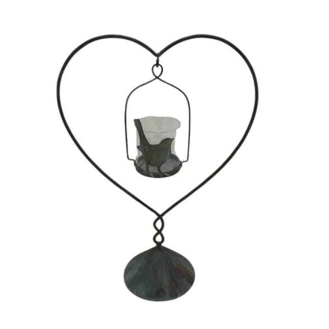Heart On Base w Floating Candle 45cm