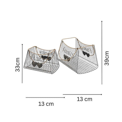 Set 2 Nested Tropea 'Family' Baskets 45x30cm