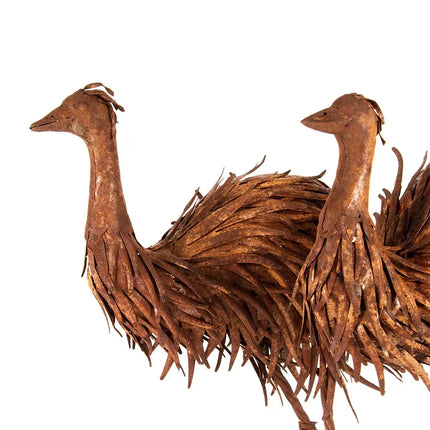 Set 2 Large Assorted Emus Garden Statue 37x58cm