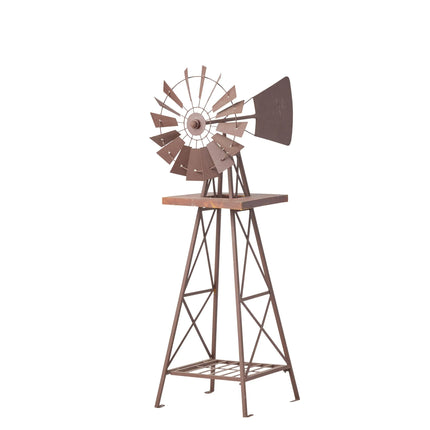 Large Rust Windmill 118cm