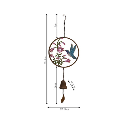 Bird Laser Cut Hanging Bell 65cm