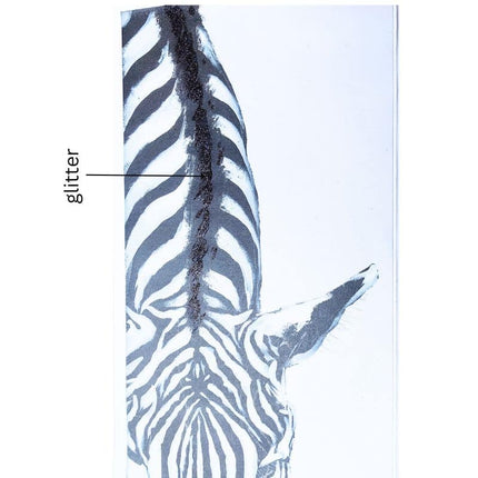Classic Zebra w Artificial Fur Framed Canvas Wall Art 90cm