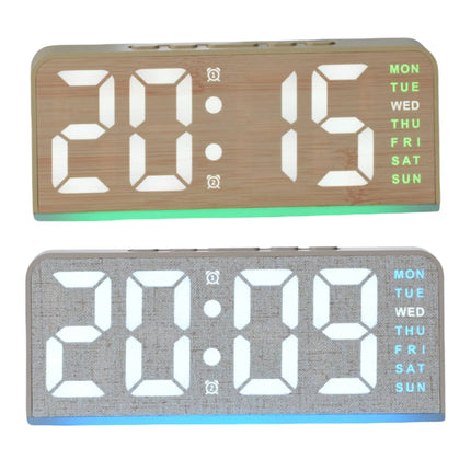 Bulk 8 Led Display Clock 10.2x11cm 2 Col