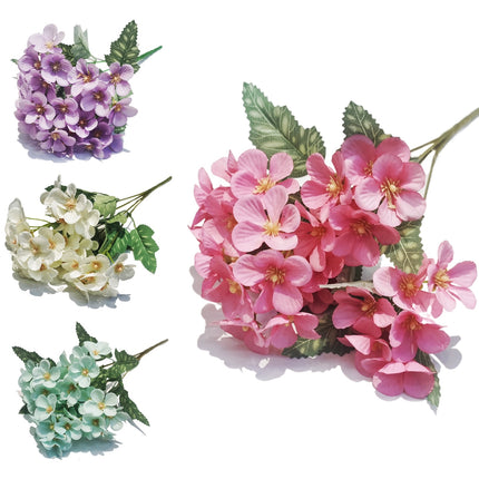 bulk 36 Artificial Hydrangea Bunch 4 Assorted 35cm