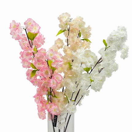 bulk 24 Artificail Cherry Blossom Spray 3 Assorted 15x93cm