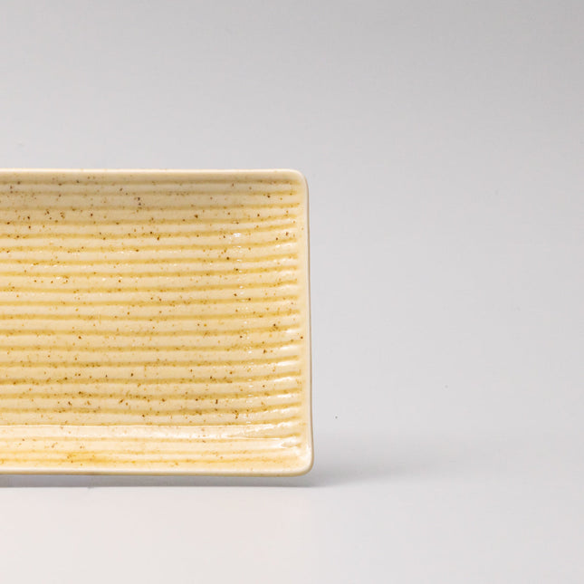 Plate Rectangular Sashimi 33cm Honey Glaze