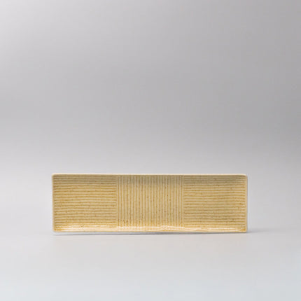 Plate Rectangular Sashimi 33cm Honey Glaze