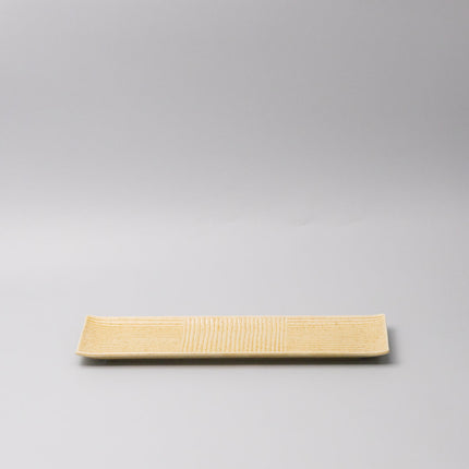 Plate Rectangular Sashimi 33cm Honey Glaze