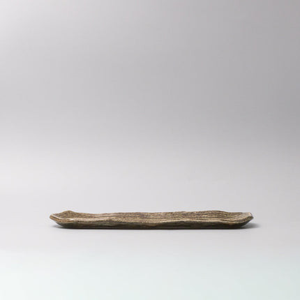Plate Sashimi Organic Shape 13cm Sage Glaze