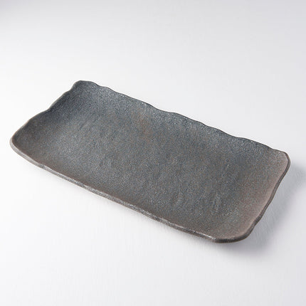 Platter Rectangular 35cm Stone Slab Glaze